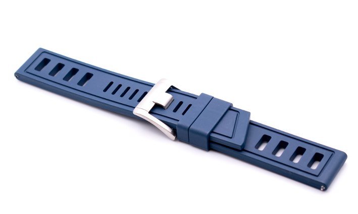 Horlogeband Rubber Iso-Frane Style Blauw | passend voor Fromanteel 