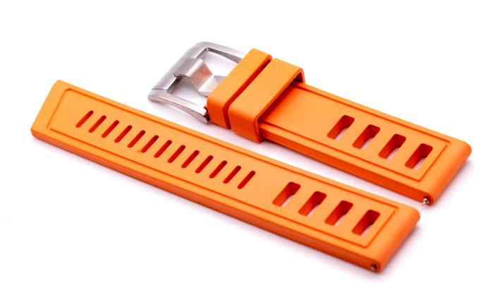 Horlogeband Rubber Iso-Frane Style Oranje | passend voor Fromanteel