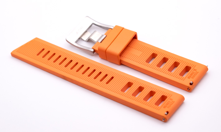 Horlogeband Rubber Iso-Frane Style Oranje | Isofrane Horlogebanden