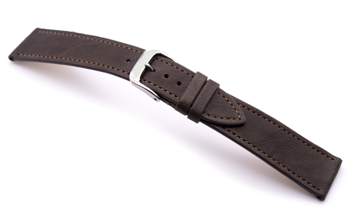 Horlogeband Hermes Leer donkerbruin | voor Leer