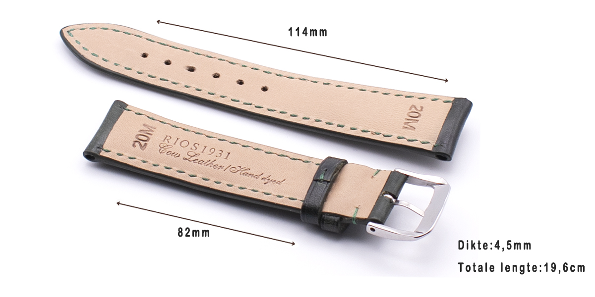 Horlogeband Two Tone Groen | voor Citizen