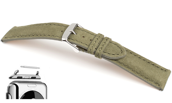 Horlogebandje Dakota olive | voor Apple watch