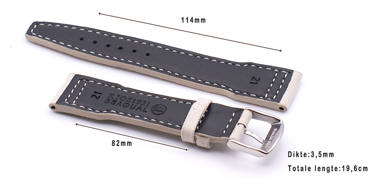 Horlogeband Aquapilot Sand | voor IWC