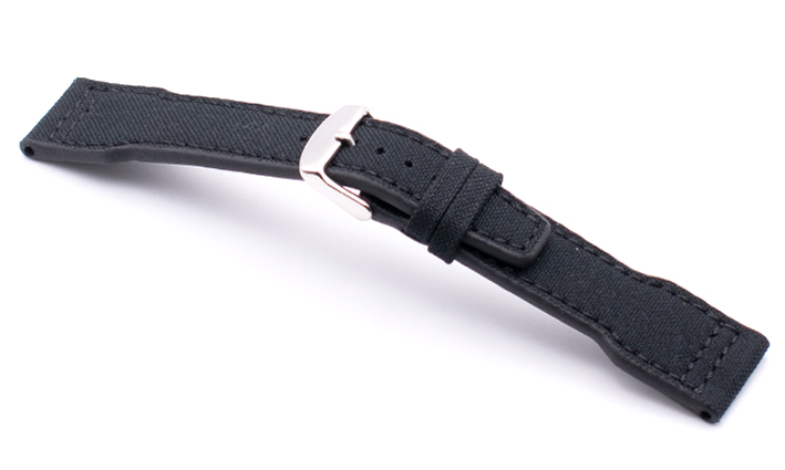 Horlogeband Aquapilot zwart | voor Tissot 