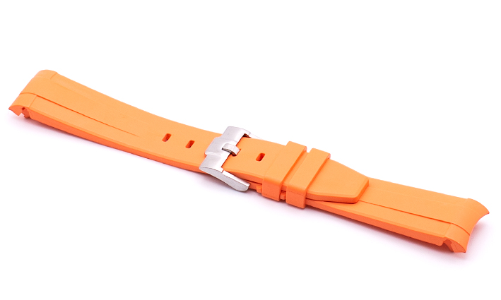 Horlogeband Rubber Seamaster oranje | voor Omega