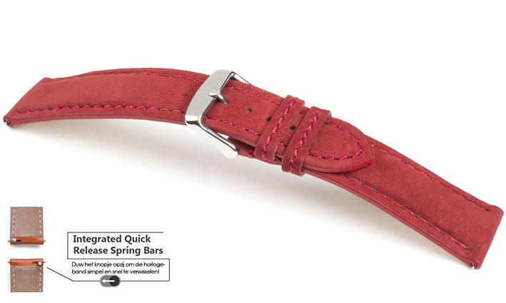 Horlogebandje Dakota rood | voor Smartwatch bandjes