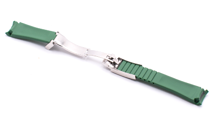 Horlogeband Rubber Rolex groen | voor Rolex Daytona/submariner