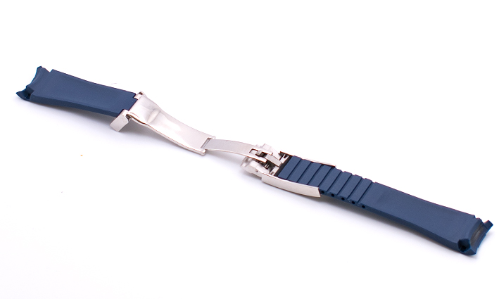 Horlogeband Rubber Rolex blauw | voor Rolex Daytona/submariner