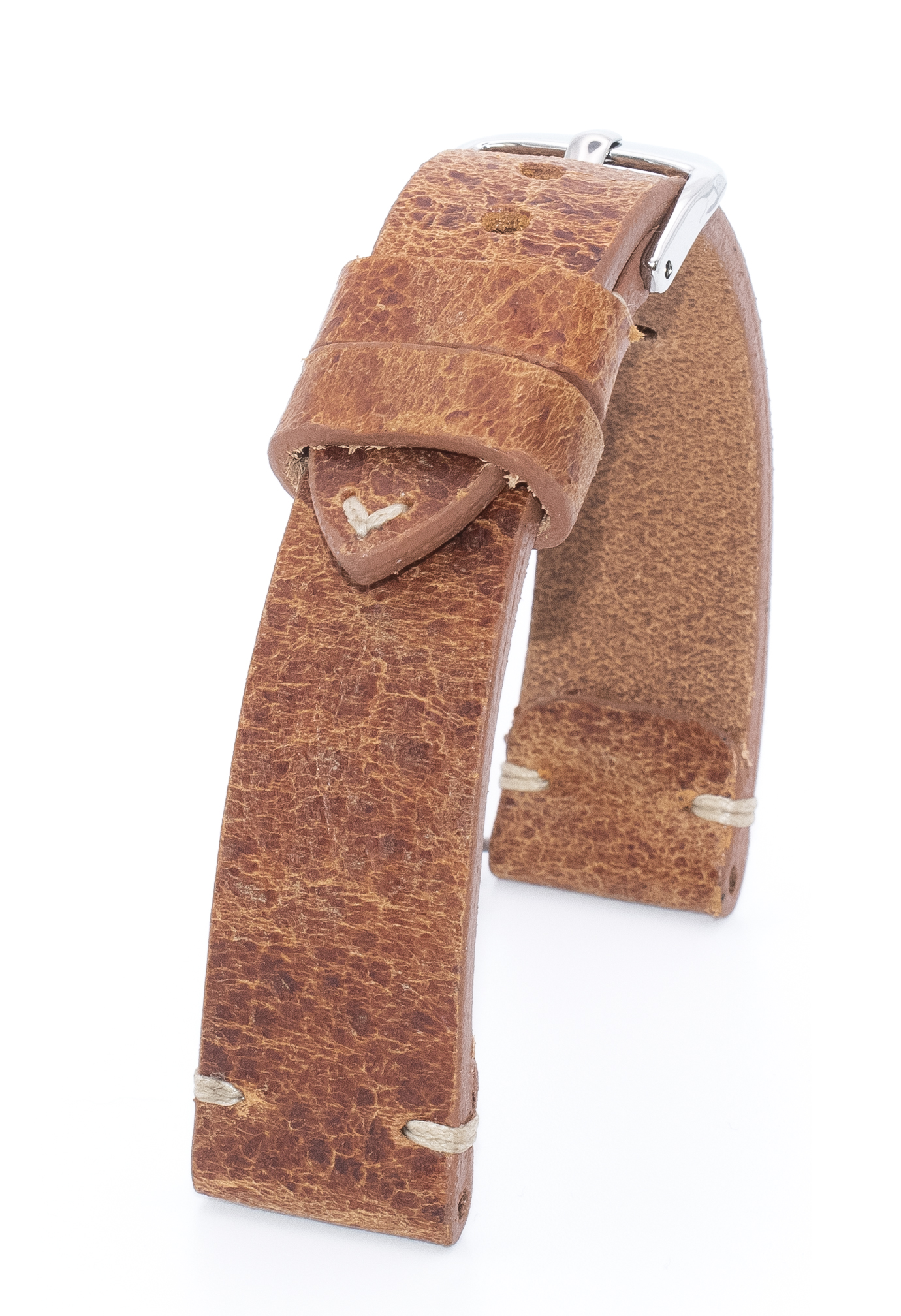 Horlogeband Watts vintage cognac | voor Omega