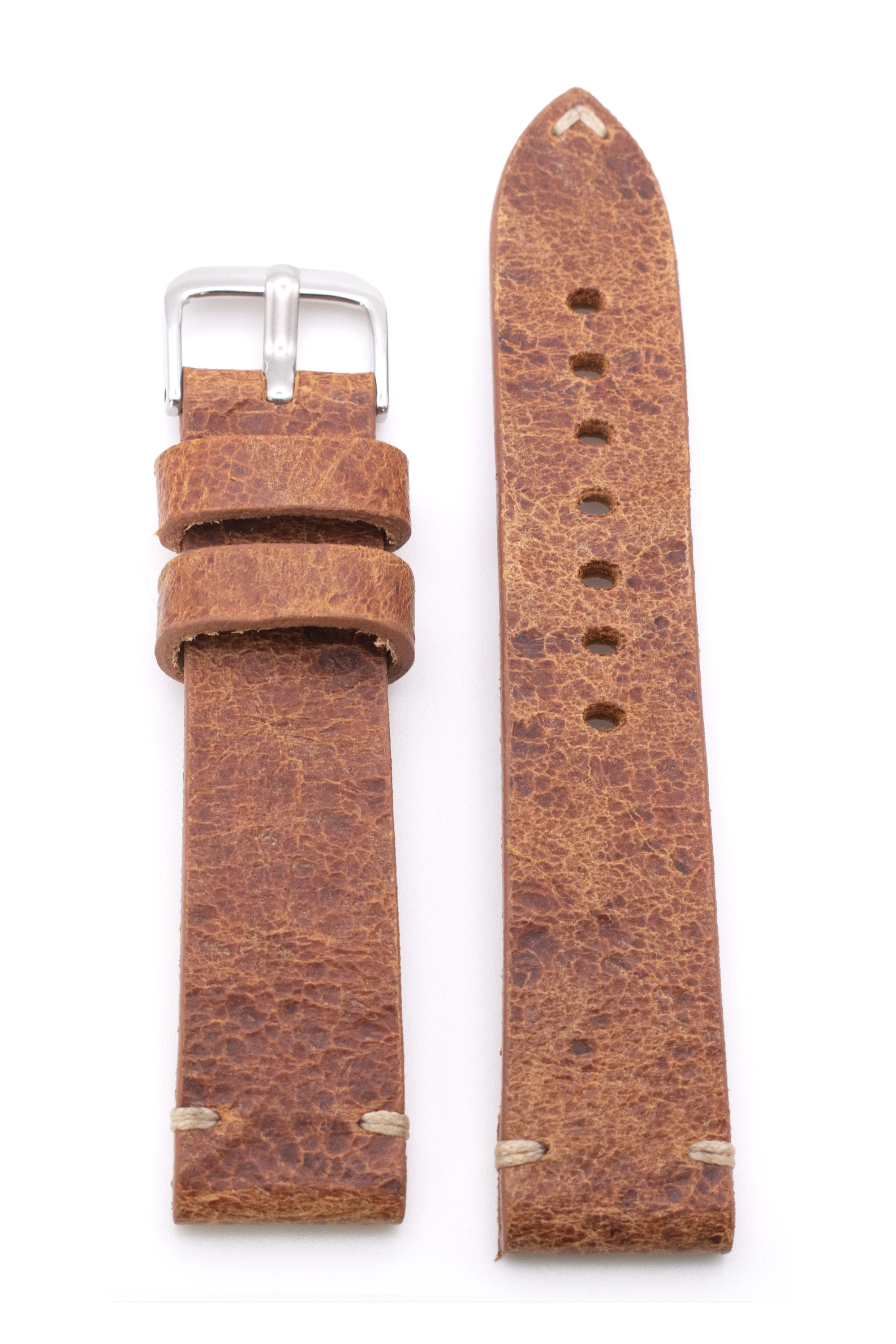 Horlogeband Watts vintage cognac | voor Omega
