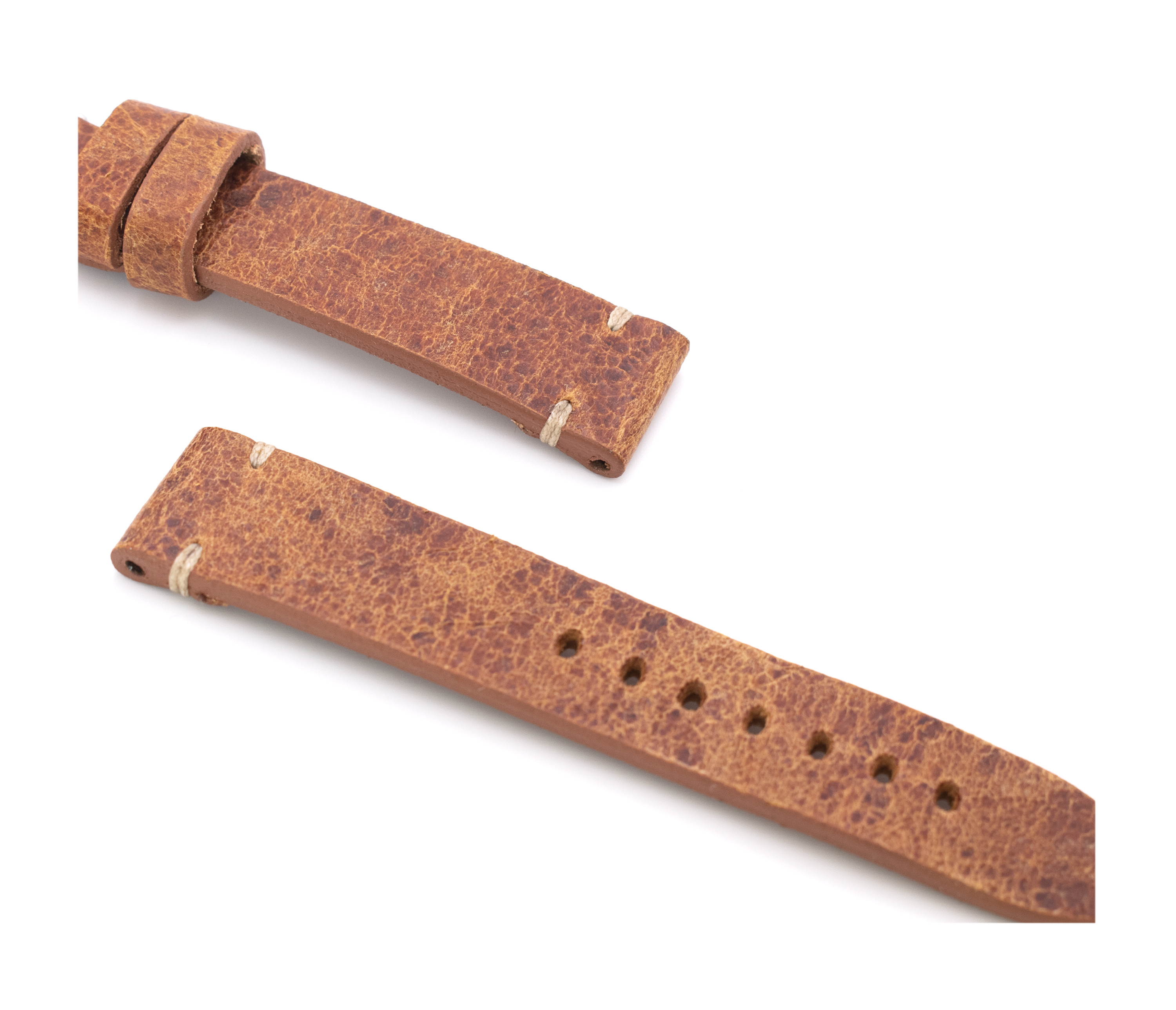 Horlogeband Watts vintage cognac | voor Omega