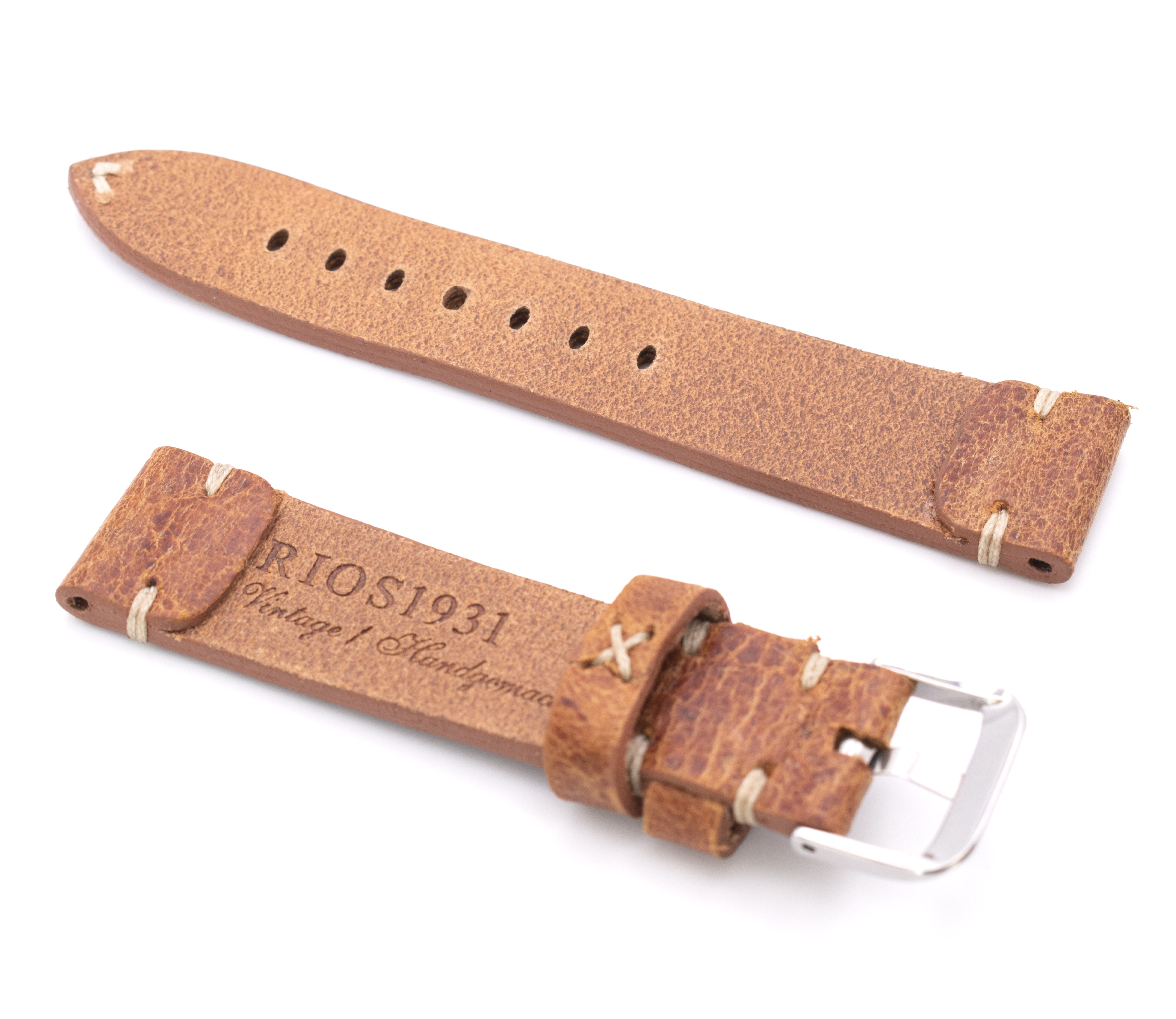 Horlogeband Watts vintage cognac | voor Omega