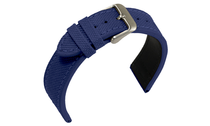 Horlogeband Canvas blauw | voor Certina