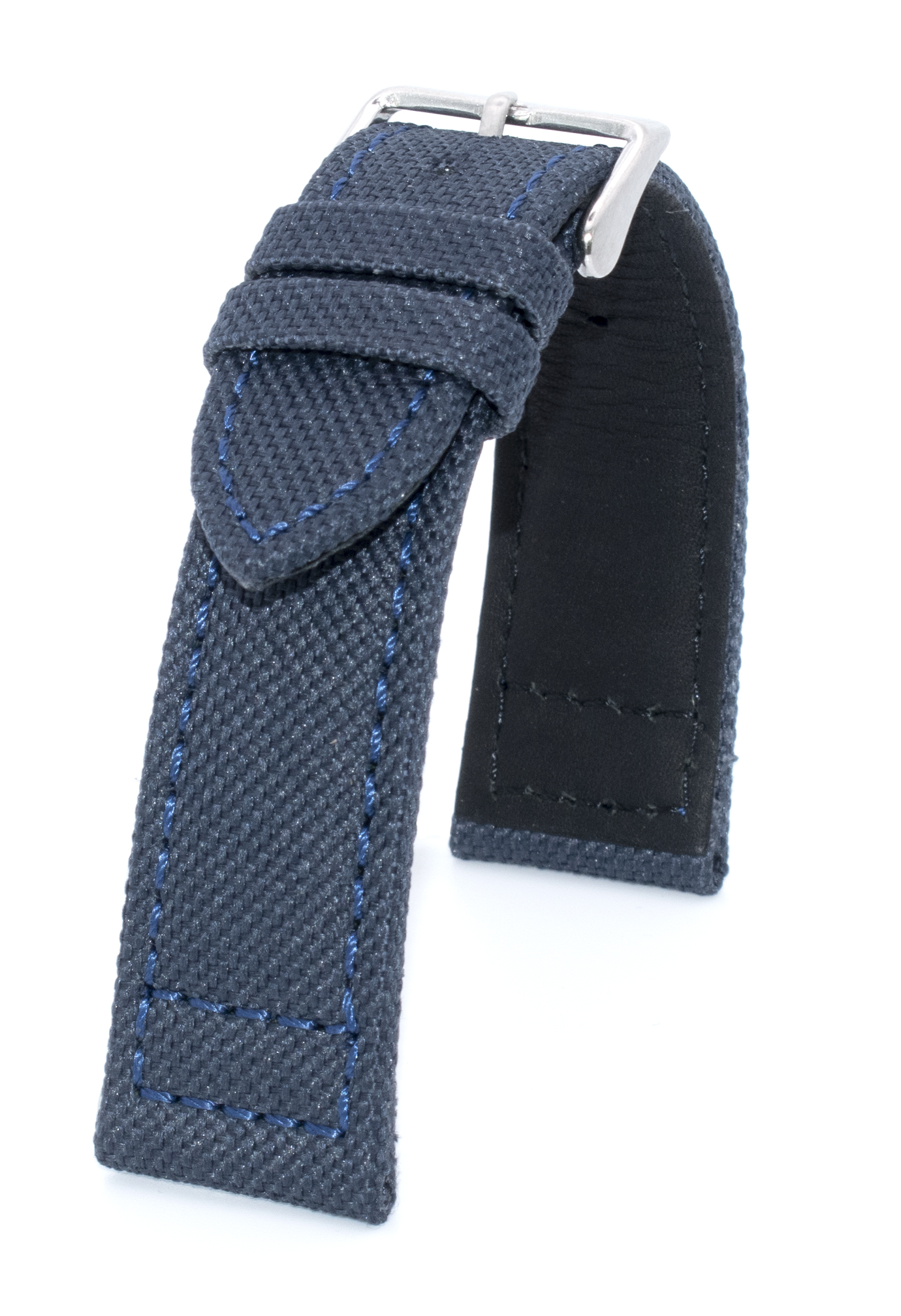 Horlogeband Canvas blauw | voor Certina