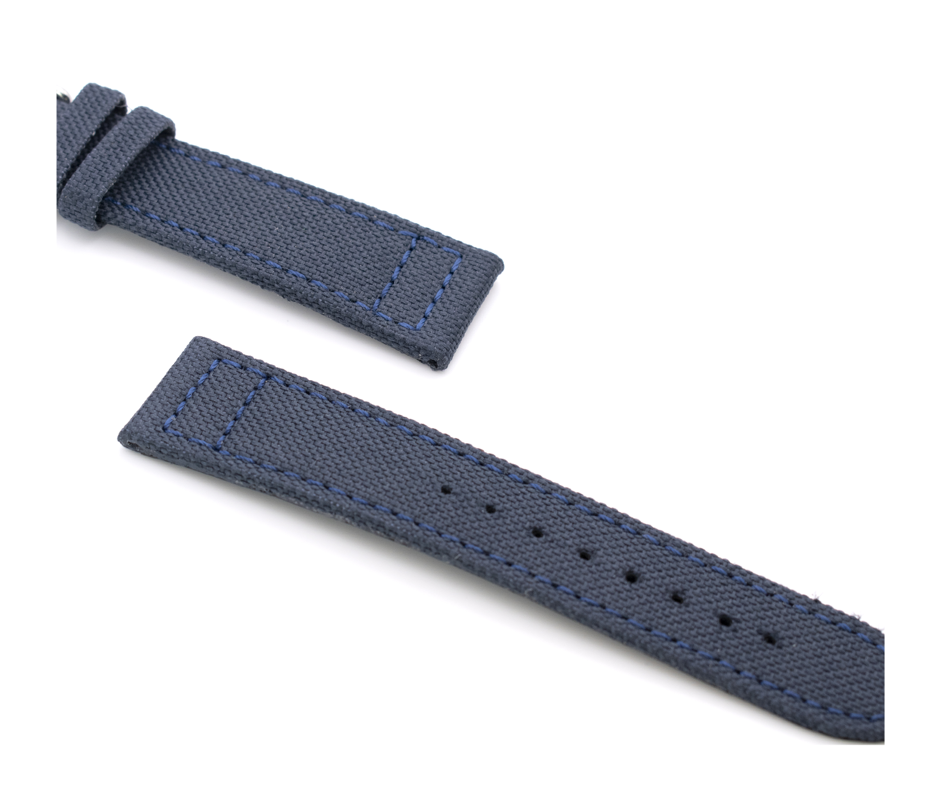 Horlogeband Canvas blauw | voor Certina