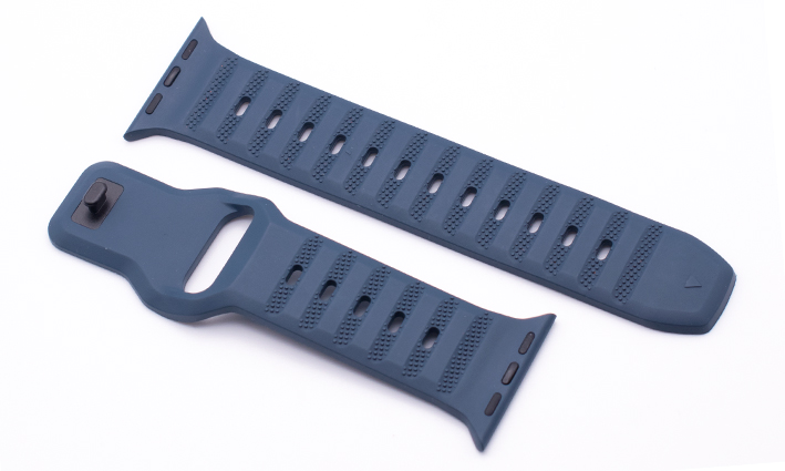Horlogeband Premium Rubber blauw  | Apple watch band