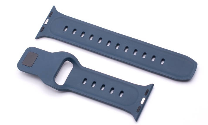 Horlogeband Premium Rubber blauw  | Apple watch band
