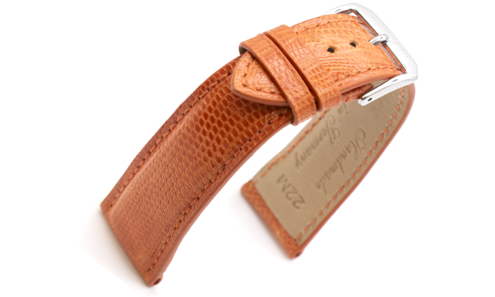 Horlogeband Lizzard Oranje | voor Nomos