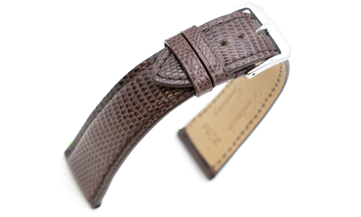 Horlogeband Lizzard bruin | voor Fossil