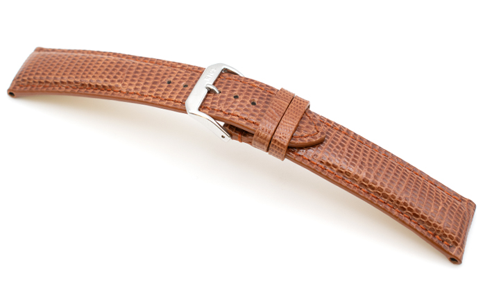Horlogeband Lizzard cognac | voor Hamilton 