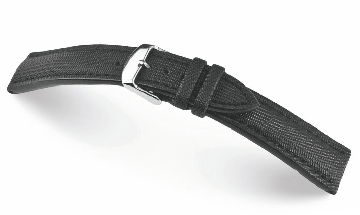 Horlogeband Just zwart | voor Sailcloth strap 