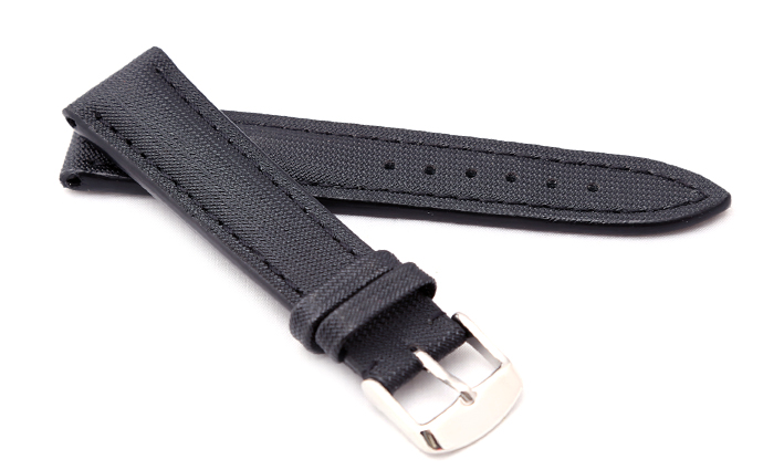 Horlogeband Just zwart | voor Sailcloth strap