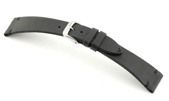 Horlogeband Walker zwart | voor Leer