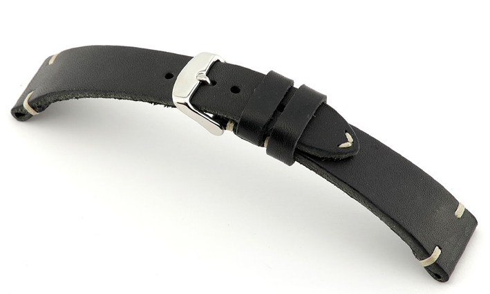 Horlogeband Watts zwart | voor Leer