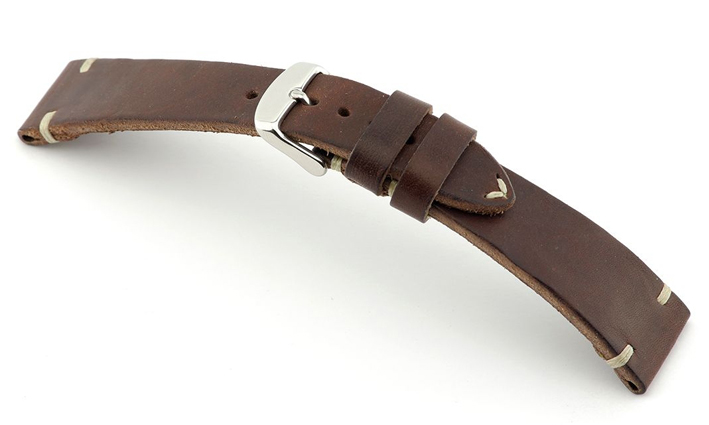 Horlogeband Watts mahagoni | voor Leer