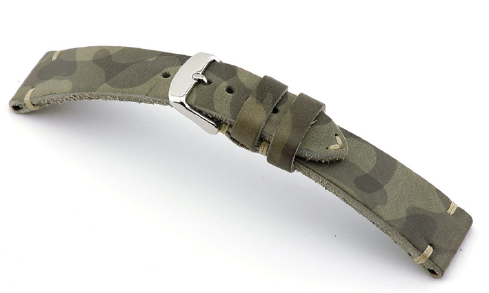 Horlogeband Camouflage Baxter grijs | voor Bell & Ross 