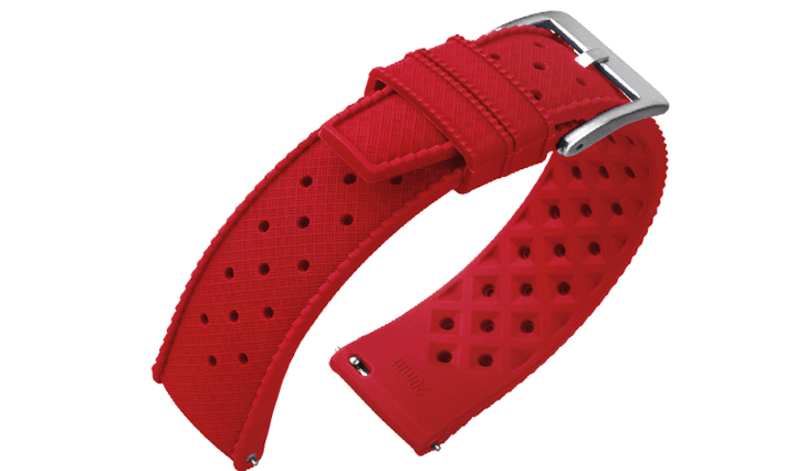 Horlogeband Tropical rood | voor Bulova