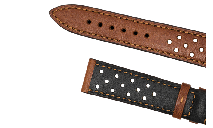 Horlogeband racing cognac | voor Timex