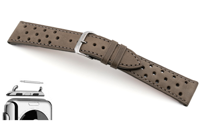 Horlogeband racing cognac | voor Apple watch