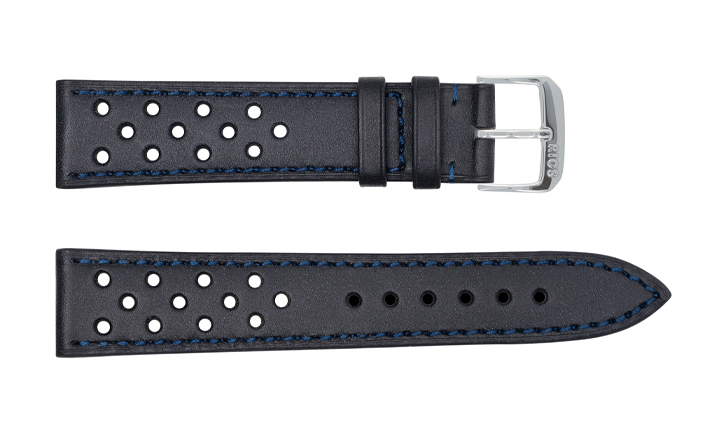 Horlogeband racing blauw | voor Raymond Weil