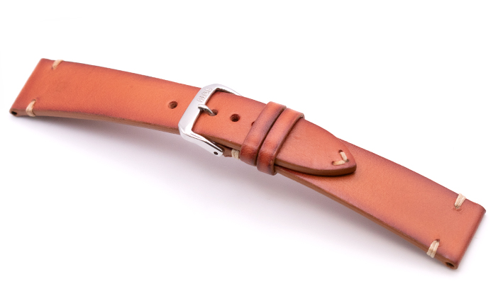 Leren horlogeband grijs