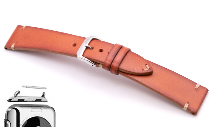 Leren horlogeband met quick release