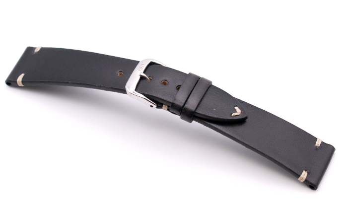 Leren horlogeband grijs