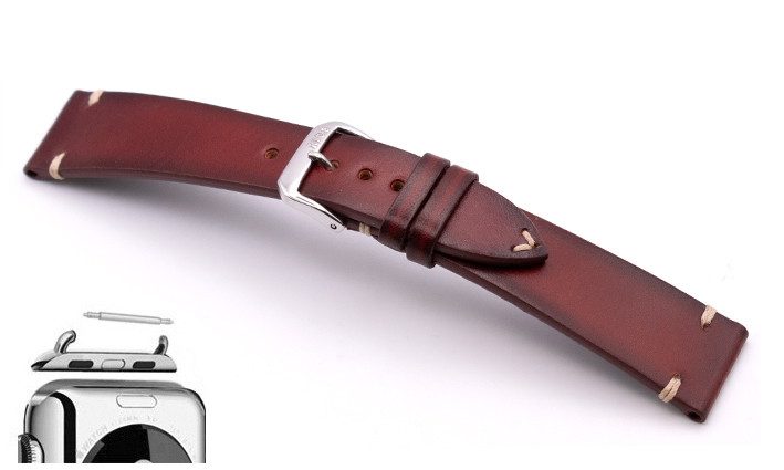 Leren horlogeband met quick release