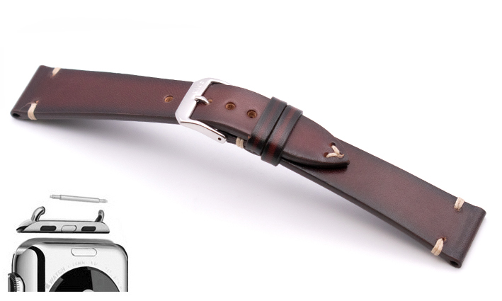 Leren horlogeband met quick release