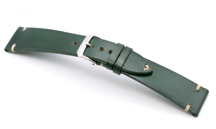 Leren horlogeband grijs