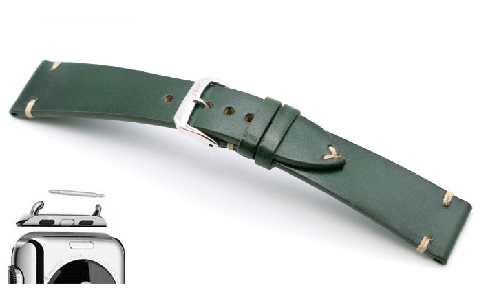 Leren horlogeband met quick release