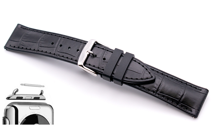 Leren horlogeband met quick release