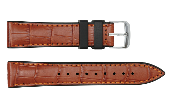 Horlogebandje George cognac | voor Fossil Q