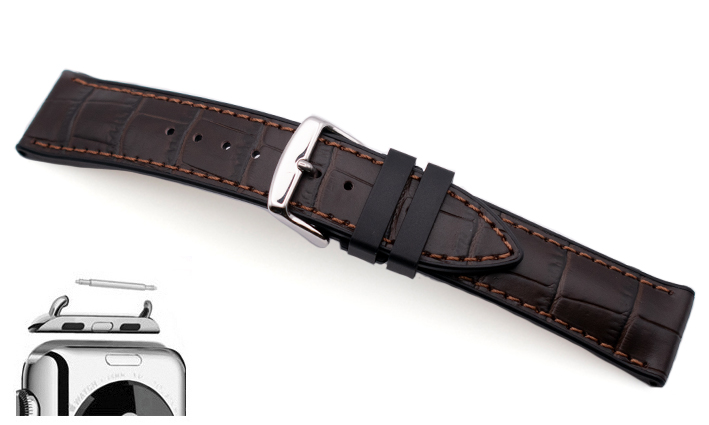 Leren horlogeband met quick release