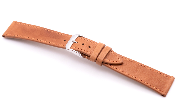 Horlogeband Lancester cognac | voor Timex