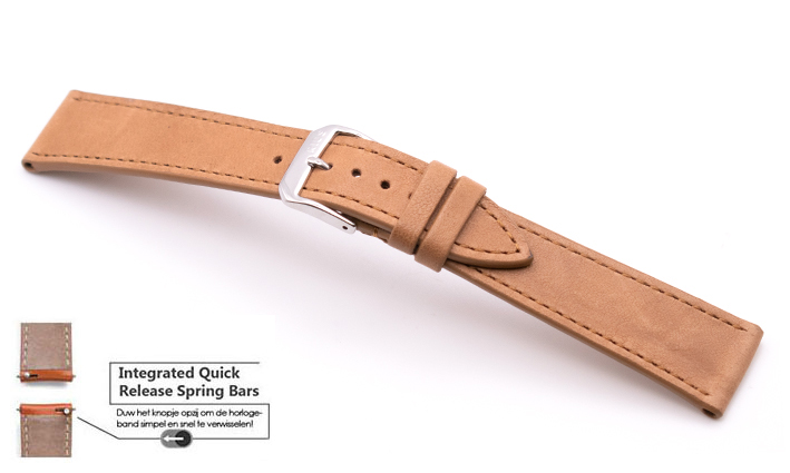 Horlogeband Lancester honey | voor Asus ZenWatch