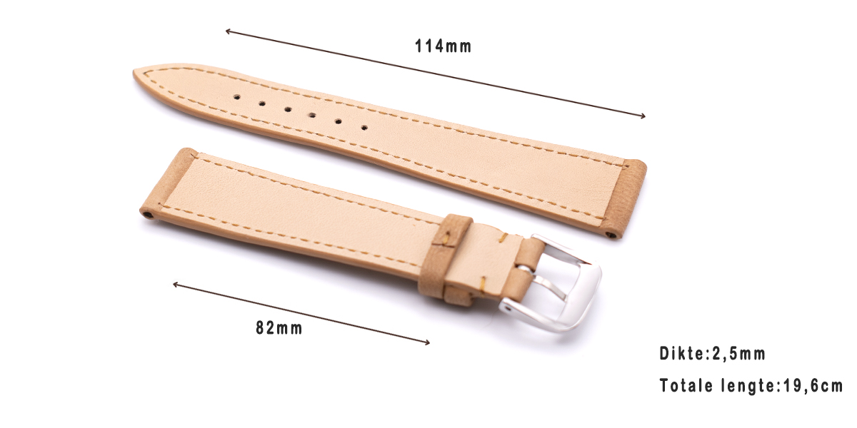 Horlogeband Lancester honey | voor Nomos