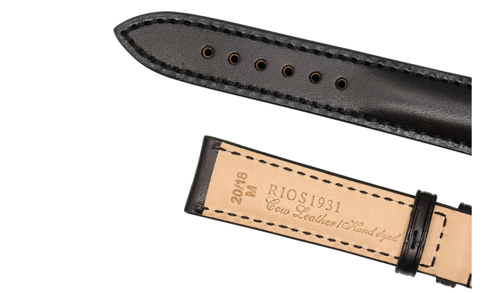 Horlogeband Shadow zwart | voor universele horlogebanden