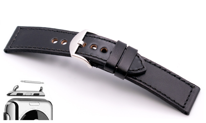 Horlogeband Overnight zwart | voor Apple watch 