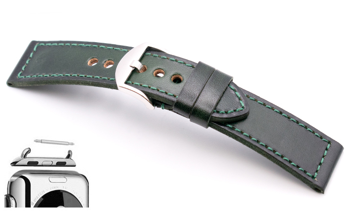 Horlogeband Overnight groen | voor Apple watch 
